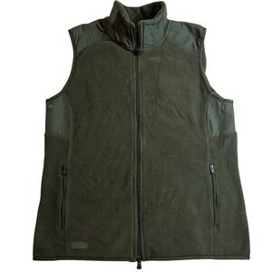 Lauren Active Ralph Lauren Fleece Vest Women's Green Full Zip Size Small‎